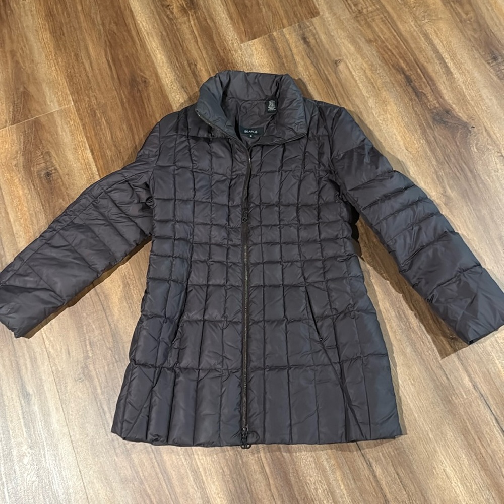 SEARLE Mid length DOWN filled COAT!